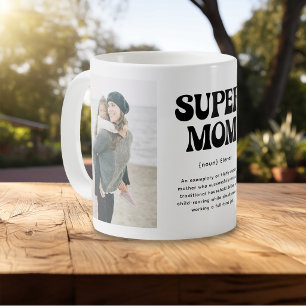 Caneca De Café Definição de Super Mamãe 2 Fotos
