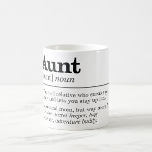 Caneca De Café Definição de tia engraçada