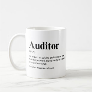 Caneca De Café Definição de Trabalho Funny do Auditor