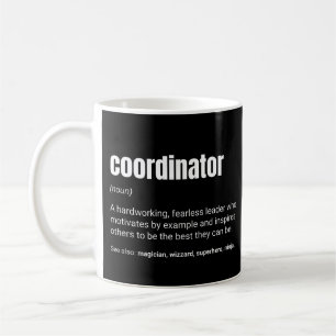 Caneca De Café Definição de trabalho inspirador do coordenador