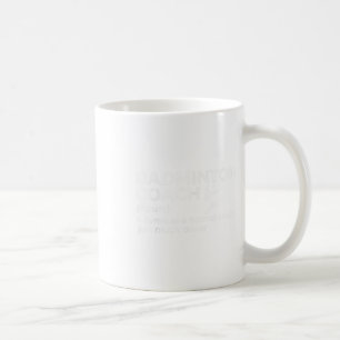 Caneca De Café Definição de Treinador de Badminton Engraçado Badm