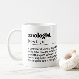 Caneca De Café Definição de Zoólogo, Poster de Dicionário, Citaçã
