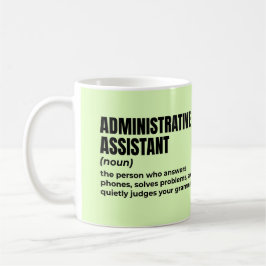 Caneca De Café Definição do Assistente administrativo inteligente