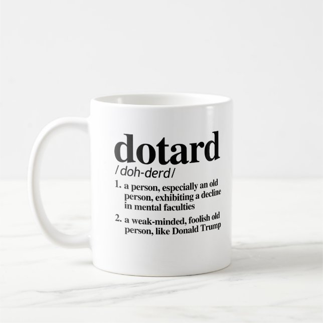 Caneca De Café Definição do Dotard (Esquerda)