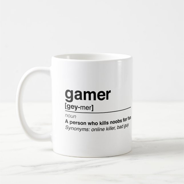 Caneca De Café Definição do Gamer (Esquerda)