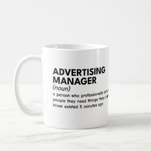Caneca De Café Definição do Gerenciador de Marketing Testemunha