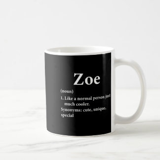Caneca De Café Definição do Nome Zoe Divertida D