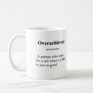 Caneca De Café Definição do Overachiever