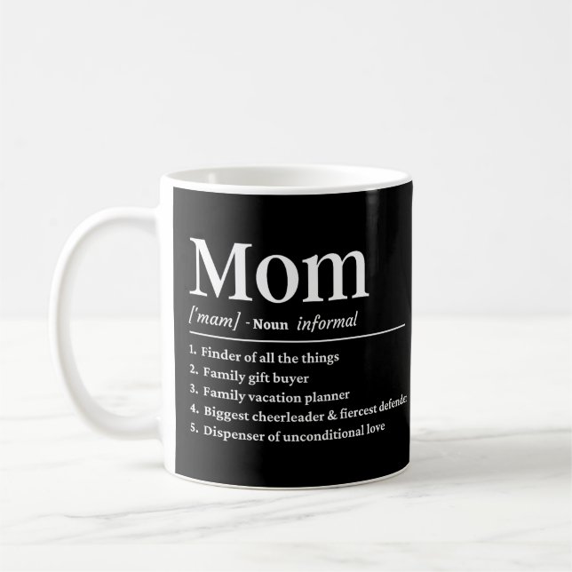 Caneca De Café Definição engraçada da mãe (Esquerda)