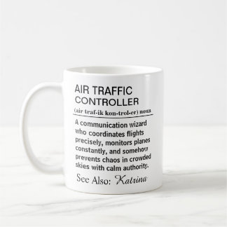 Caneca De Café Definição Engraçada de Controlador de Tráfego Aére