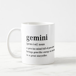 Caneca De Café Definição Estética de Gêmeos Presente de Astrologi