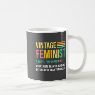 Caneca De Café Definição Feminista Vintage Sabe Mais Do Que Ela D
