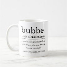 Definição Personalizada de Bubbe