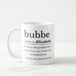 Caneca De Café Definição Personalizada de Bubbe