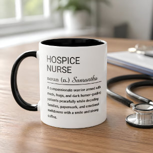 Caneca De Café Definição Personalizada de Enfermeira de Cuidados