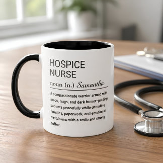 Caneca De Café Definição Personalizada de Enfermeira de Cuidados