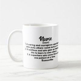 Caneca De Café Definição personalizada de enfermeiro Inspiraciona