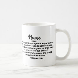 Caneca De Café Definição personalizada de enfermeiro Inspiraciona