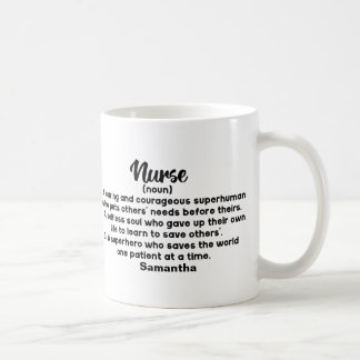 Caneca De Café Definição personalizada de enfermeiro Inspiraciona