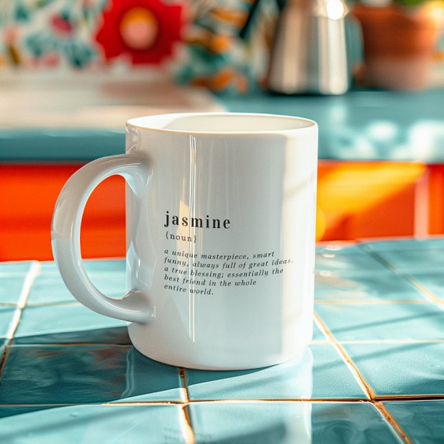 Caneca De Café Definição Personalizada de Nome | 3 Fotos (Criador carregado)