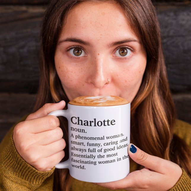 Caneca De Café Definição Personalizada de Nome Personalizado (Criador carregado)