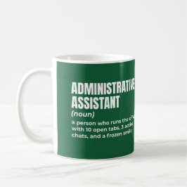 Caneca De Café Definição Relacionável do Assistente Administrativ