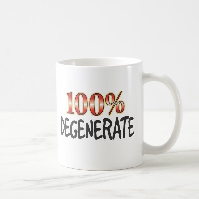 Caneca De Café Degeneram 100 por cento (Direita)