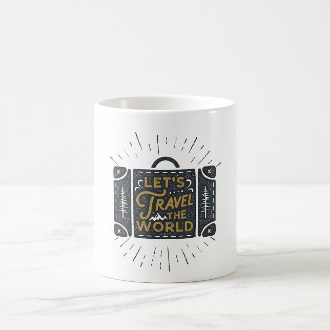 Caneca De Café Deixa O Mundo Viagem (Criador carregado)
