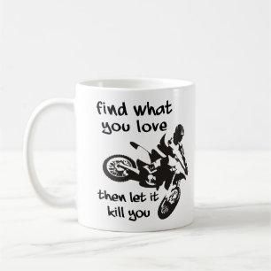 Caneca De Café Deixa-Te Matar-Te Dirt Bike Motocross Mug