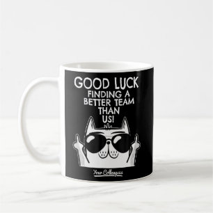 Caneca De Café Deixando Colega De Trabalho Saindo Do Novo Emprego