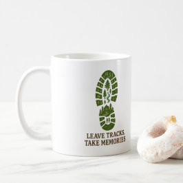 Caneca De Café Deixar Rastreios, Tomar Memórias
