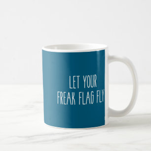 Caneca De Café Deixe a Bandeira do Louco Voar Humor