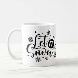 Caneca De Café Deixe-A Neve, Floco de Neve
