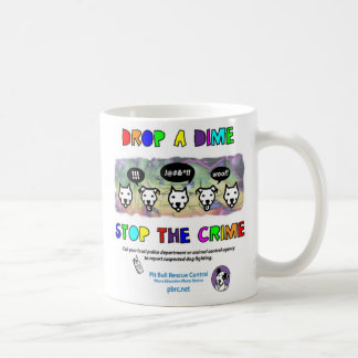 Caneca De Café Deixe cair uma parada da moeda de dez centavos o