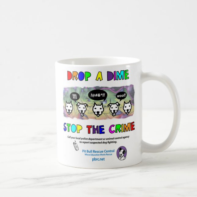 Caneca De Café Deixe cair uma parada da moeda de dez centavos o (Direita)
