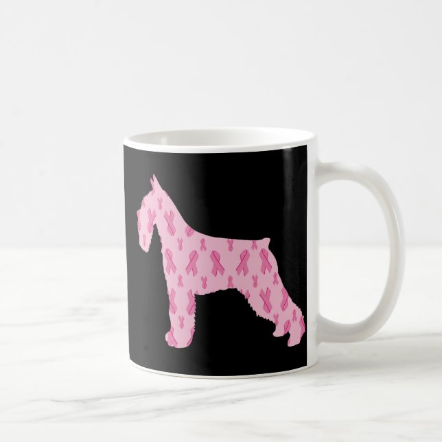 Caneca De Café Deixe Cure o Schnauzer da Faixa de Opções do Cance (Direita)