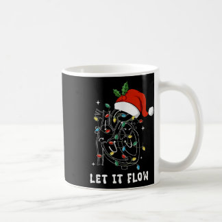 Caneca De Café Deixe Fluir Natal Enfermeira Cardíaca Anatomia do 