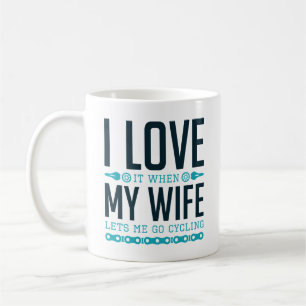 Caneca De Café Deixe-me ir pedalar