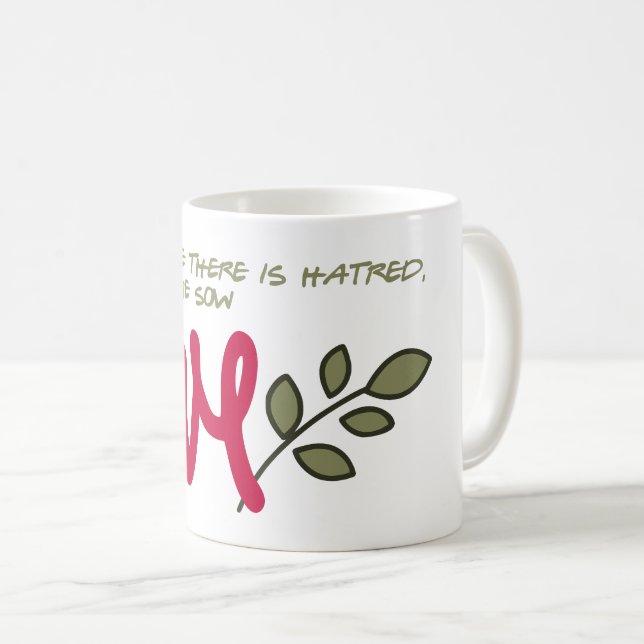 Caneca De Café Deixe-me mostrar amor (Frente Esquerda)