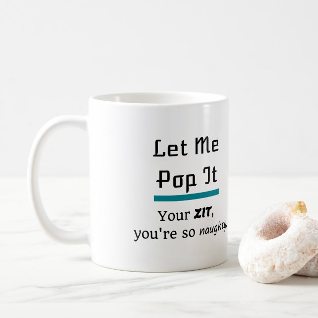 Caneca De Café Deixe-me pop (Com Donut)