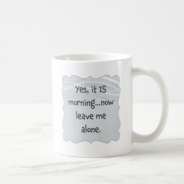Caneca De Café Deixe-me sozinho (Direita)