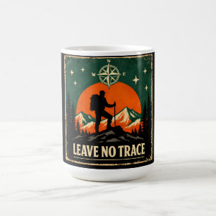 Caneca De Café Deixe Nenhum Traço – Ética Ecológica ao Ar Livre N