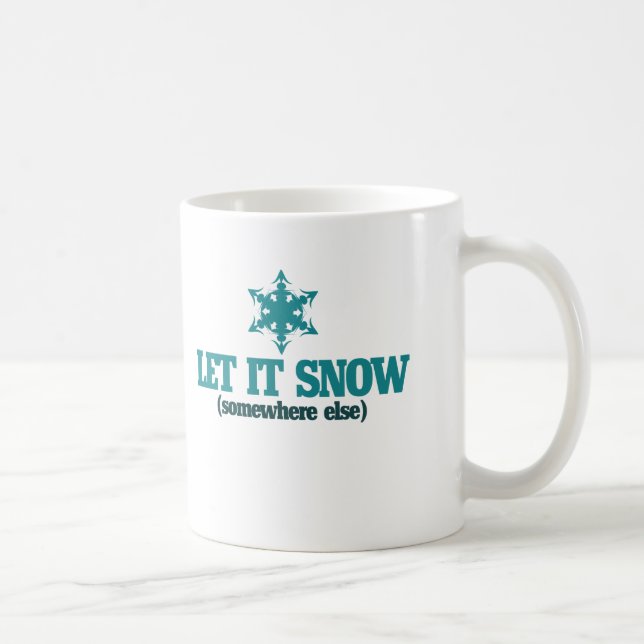 Caneca De Café Deixe nevar (Direita)