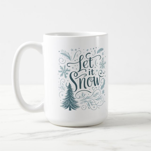 Caneca De Café Deixe nevar  (Esquerda)