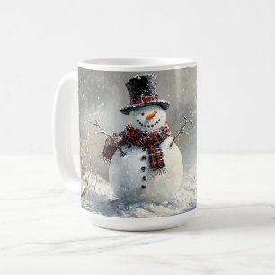 Caneca De Café Deixe Nevar Boneco de Neve