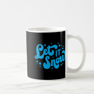 Caneca De Café Deixe Nevar Design de Inverno Camiseta de Bebê