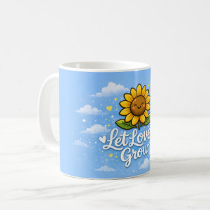 Caneca De Café Deixe o Amor Crescer - Girassol