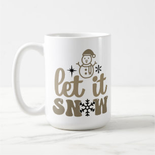 Caneca De Café Deixe-o nevar no Natal branco