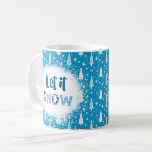 Caneca De Café Deixe-o nevar o tema de Natal