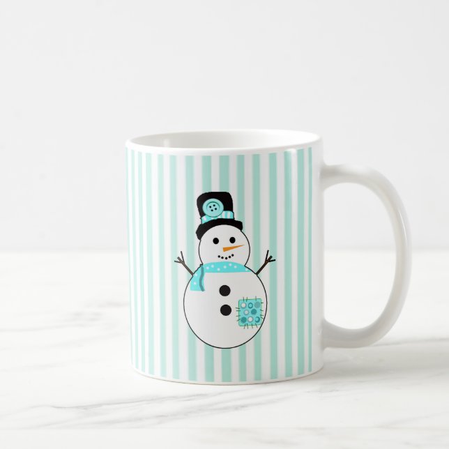 Caneca De Café Deixe-o nevar, Snowman Café Mug (Direita)